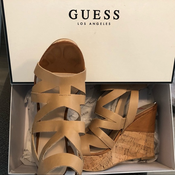 Guess Hannele Cork Wedge Sandal - Picture 7 of 10